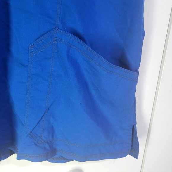 Dickies Women's XL Scrub Top Royal Blue Pockets Utility Loop Nurse Dr Tech Med - Picture 5 of 12